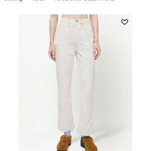 Re/Done flared corduroy trousers Pants Vintage Ivory size 25